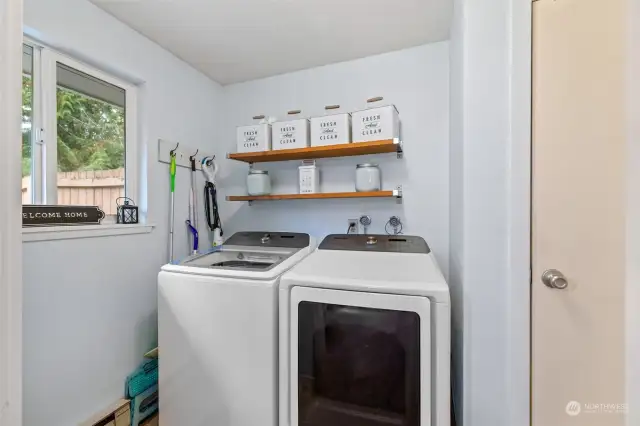 The washer & dryer are included.