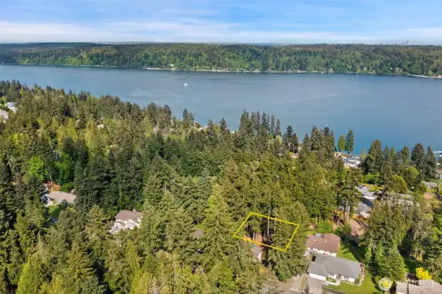 The 3 lots = .250 acres and located in a quiet, well established neighborhood. Welcome home!