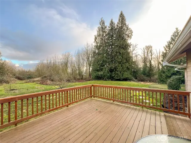 Welcome to 9554 Weidkamp Rd.. Enjoy the spacious trex material deck.