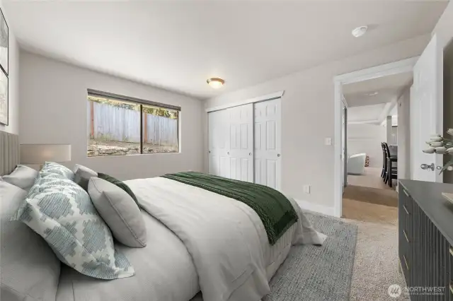 Another angle of the Primary bedroom~closet is extended in its size, so bigger than most