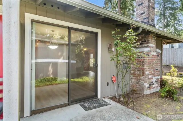 Even your own private patio~