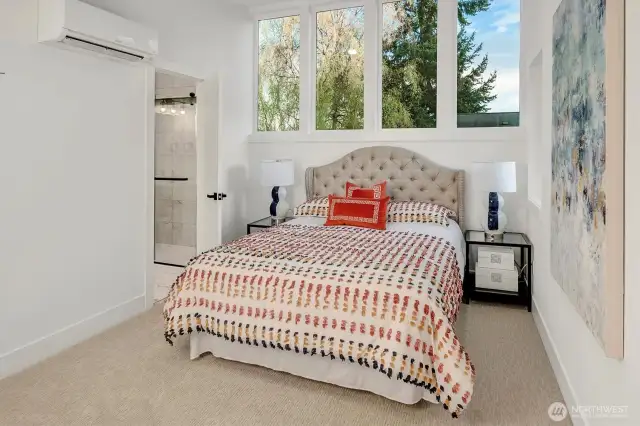 What a beautiful view to wake up to: Lush trees and blue sky!-7350 21st Ave NW, Seattle, WA 98117
