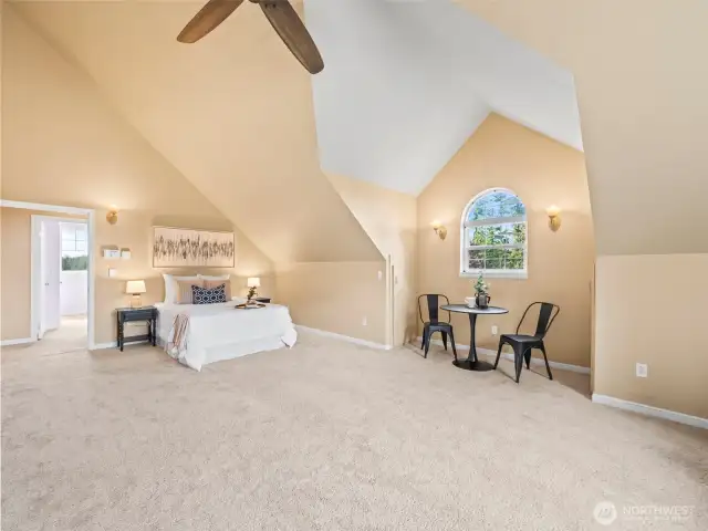 Primary Bedroom w/Gas Fireplace