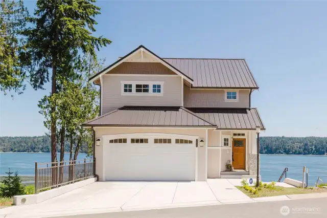 New construction home with all the comfort and luxury living and with a view of Vashon Island, Mt Rainier & Colvos Passage.