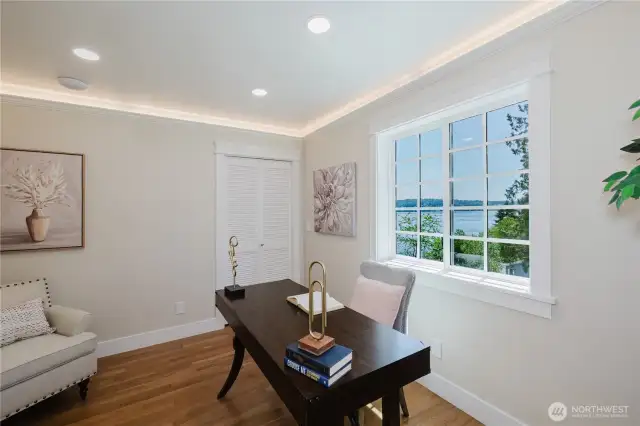 A delightful office/den with a view!