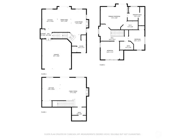 The complete floor plan of the home!