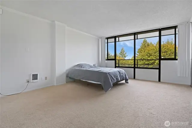 Generously sized primary bedroom.