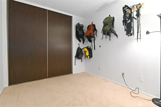 Second room is great for additional storage, a home office, craft room, additional storage or a sleeping area.