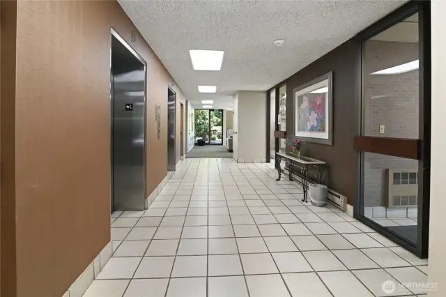 Lobby hall way.