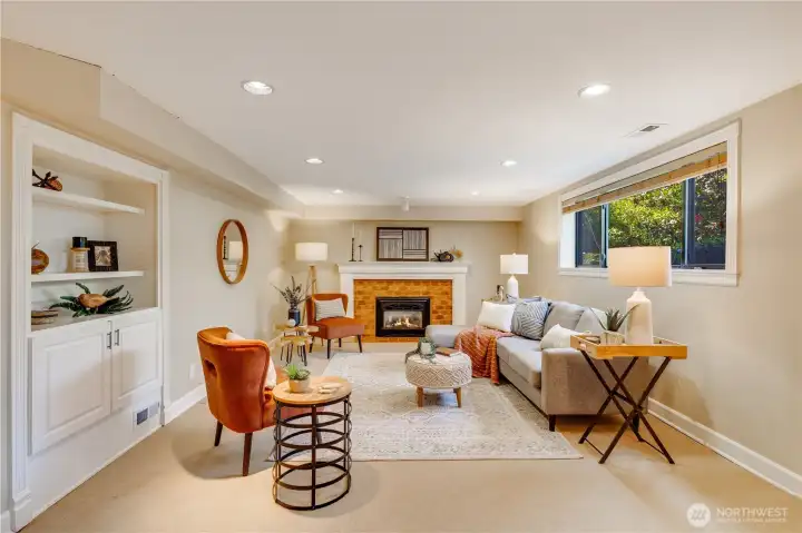 Cozy up here with a good book, for game night, or to watch a favorite show!