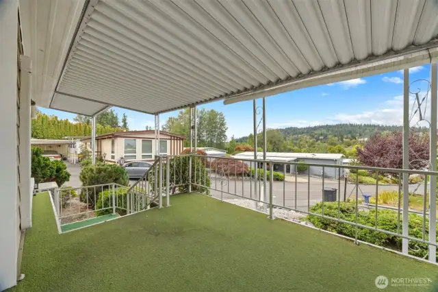 Nice views to enjoy from the deck.