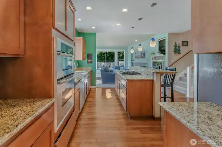 Ample storage in the kitchen