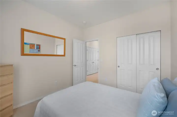 2nd bedroom with large closet.