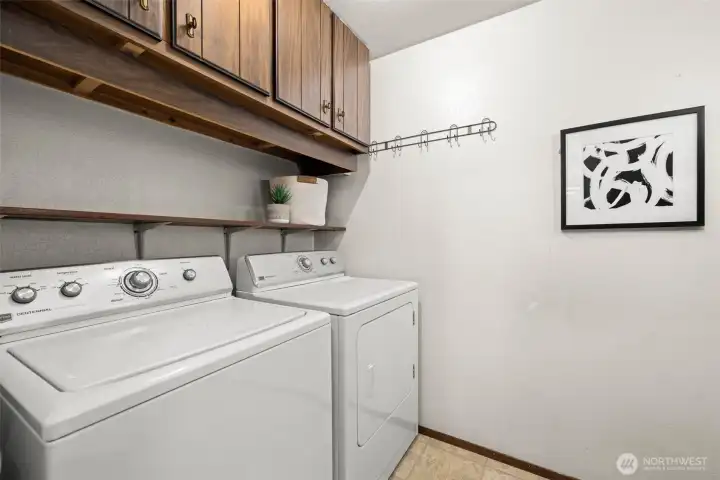Functional laundry space with room to organize