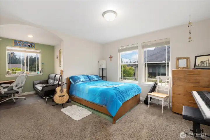 Fourth upstairs bedroom with extra nook/den