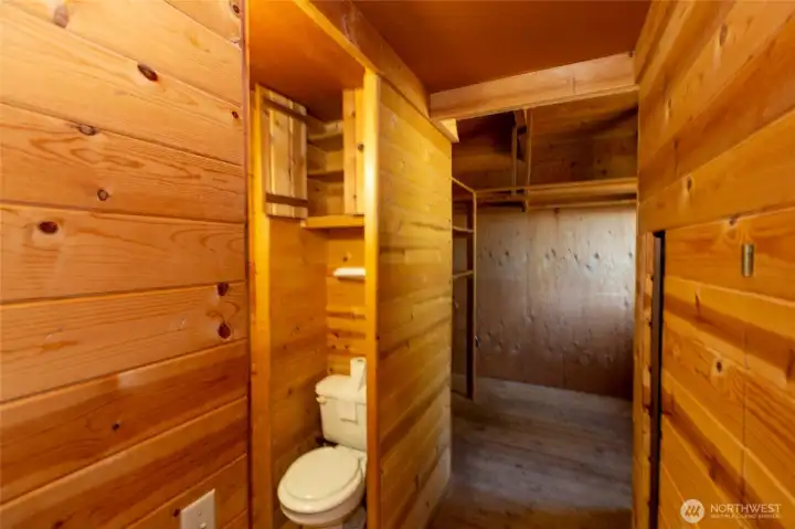 Closet and storage in primary- upper level