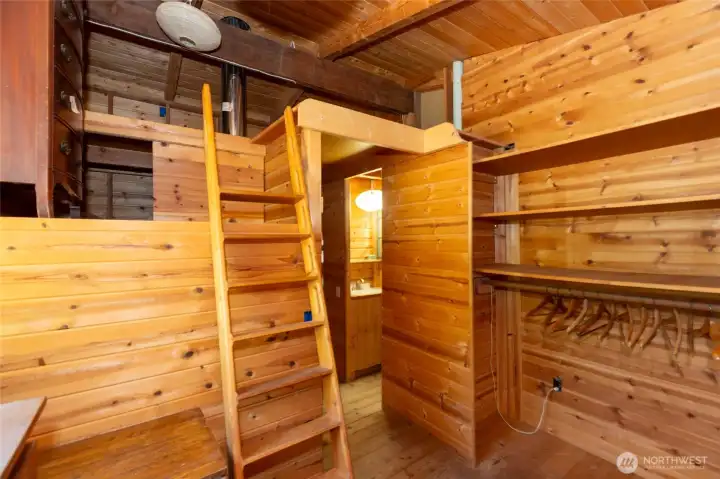 Closet and storage in primary- upper level