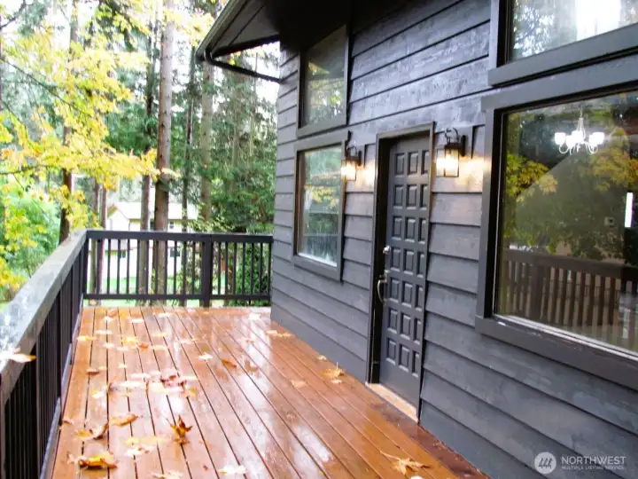 Main Entrance with a wrap around deck