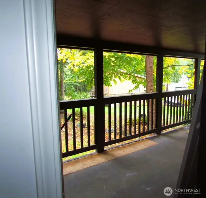 Nice private deck...