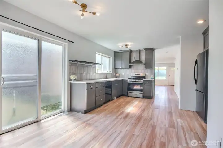 The view as you enter the home from the garage