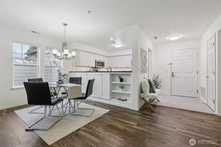 Newer cabinetry & lighting