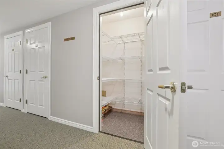 Hall Closet Storage Room #103
