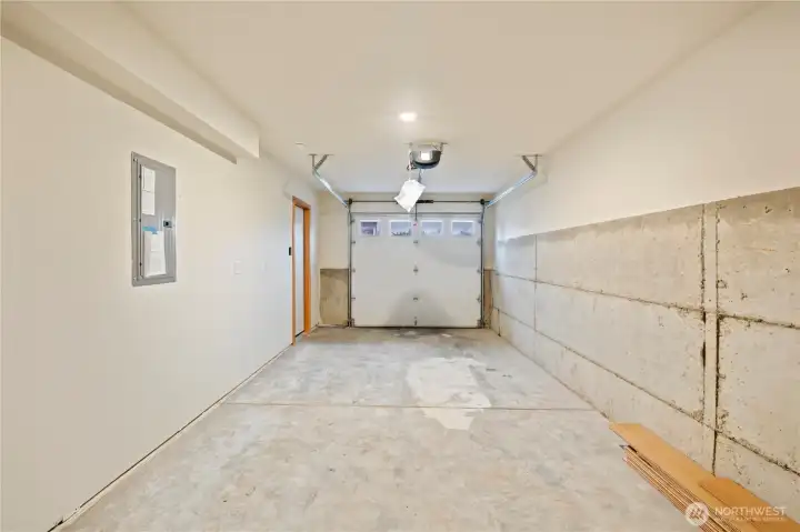 Extended garage for storage opportunities.