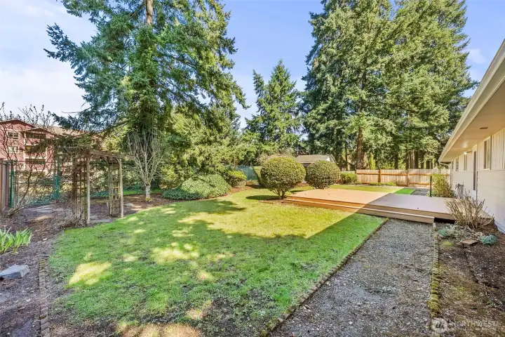 Imagine your gatherings in this yard