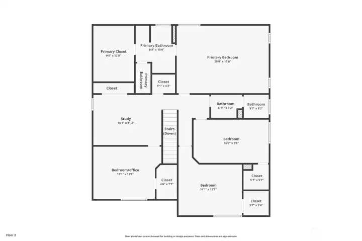 Second Level Floor Plan