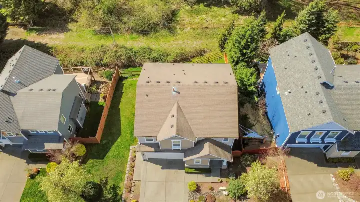 Aerial shot illustrating the peaceful, connected feel of the surrounding homes. Aerial shot illustrating the peaceful, connected feel of the surrounding homes.