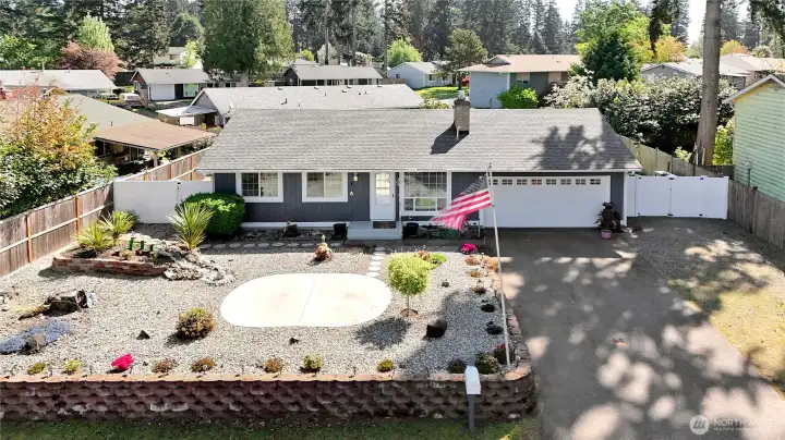 The gate on the right opens for secure RV storage,