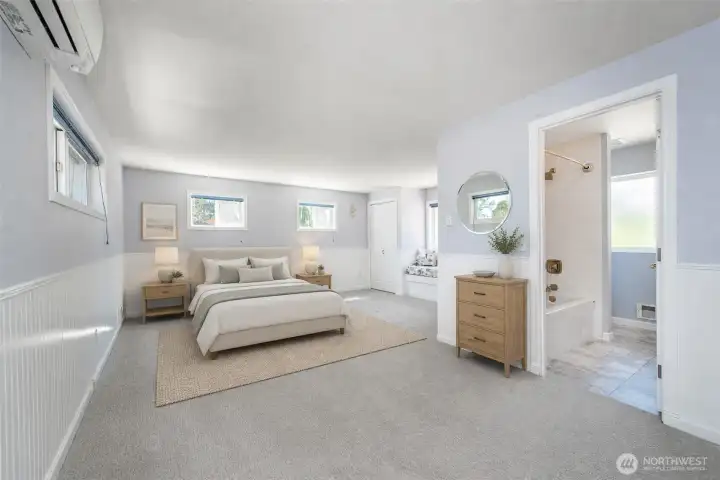 Upper-Level Guest Suite Virtually Staged