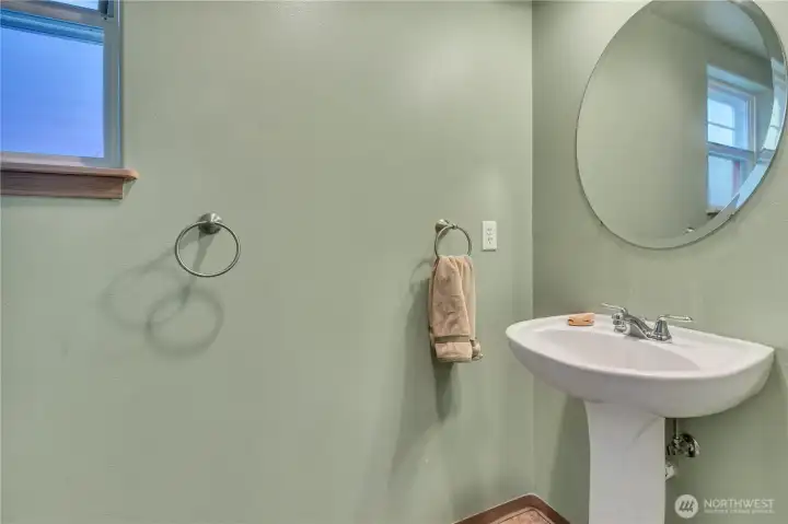 Main floor powder room 1/2 bath.