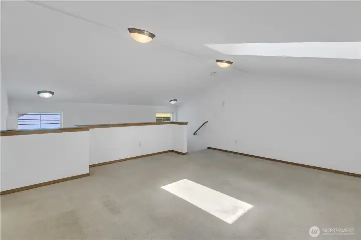 Use as an office, bedroom, workout space, playroom.. so much space to enjoy!