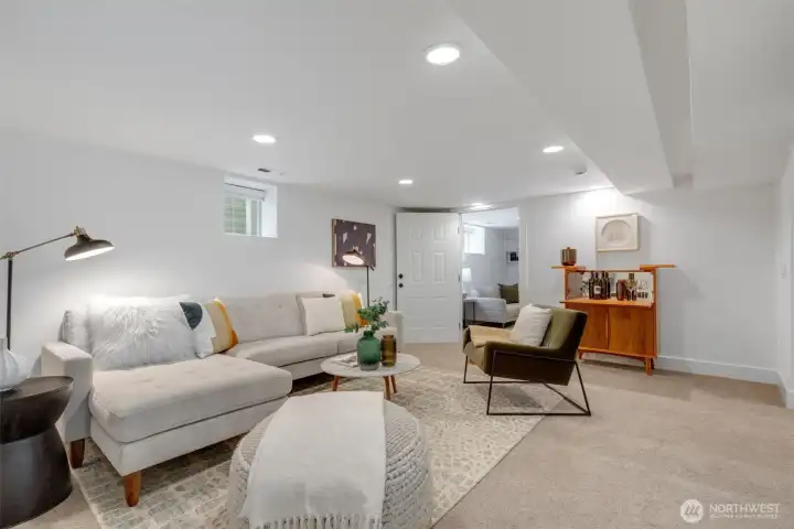 Bottom level media room