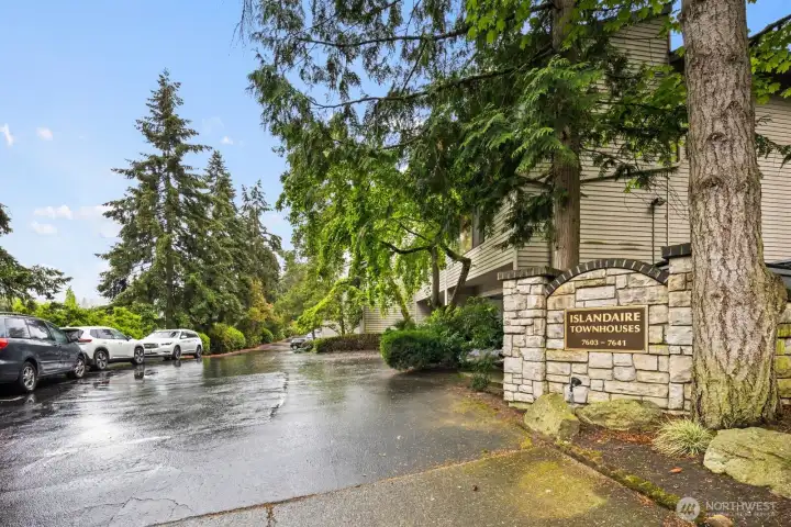 Entrance to the Townhomes