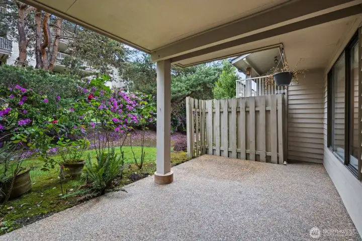 Back Patio leads to the Pool