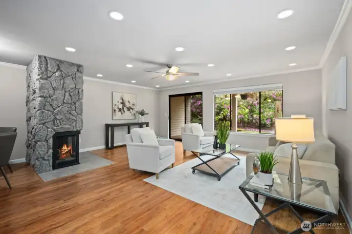 Family Room with Fireplace