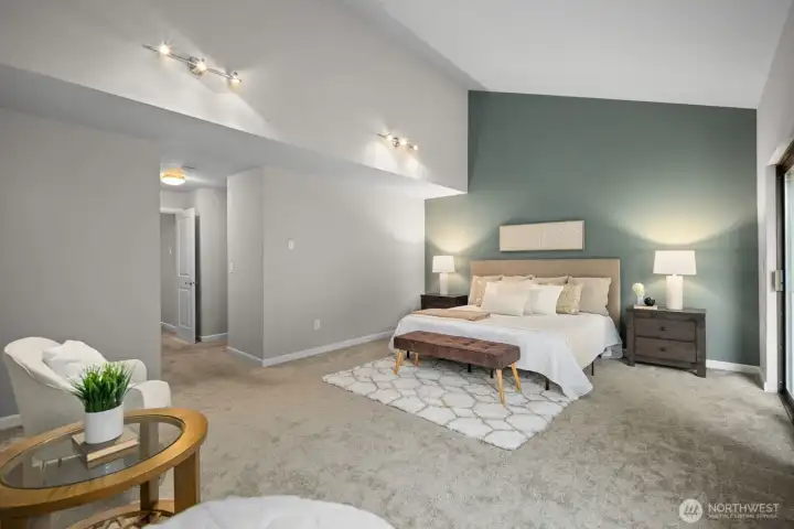 Primary with Vaulted Ceilings