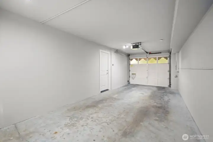 Garage is ideal for Vehicles of many sizes.  Has an Attached storage area in the Garage