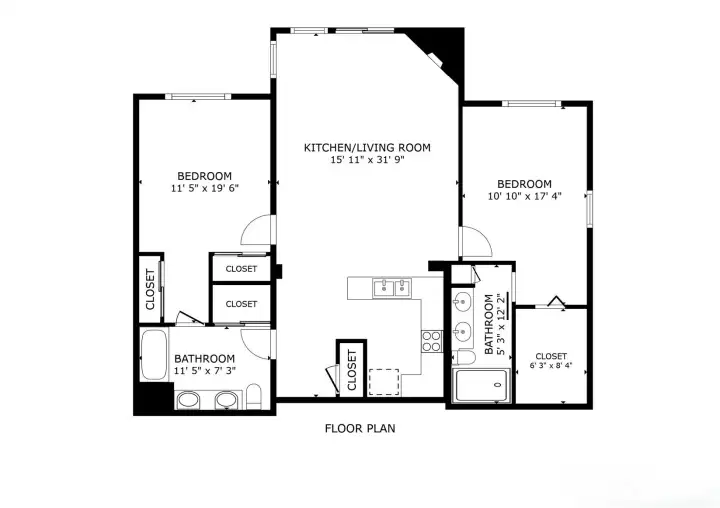2 Ensuite Bedrooms with Walk-in Closets. Corner unit for added privacy and tranquility. 2 Ensuite Bedrooms with Walk-in Closets. Corner unit for added privacy and tranquility.