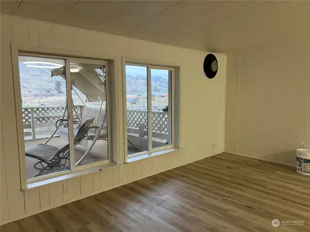 family room picture windows