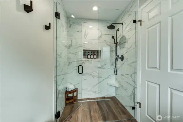 Primary shower.
