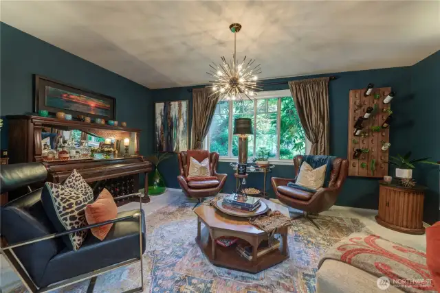 Formal dining room presently used as a parlor.
