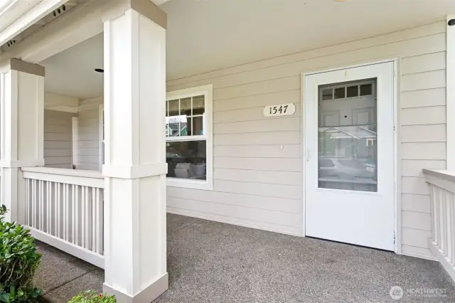 Large covered front porch.