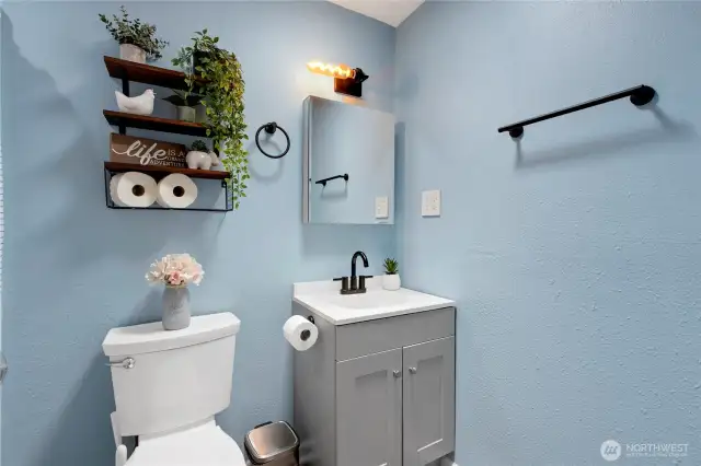 3/4 bathroom in hall way