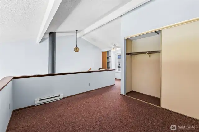 Maybe you could close it off and make a third bedroom???????