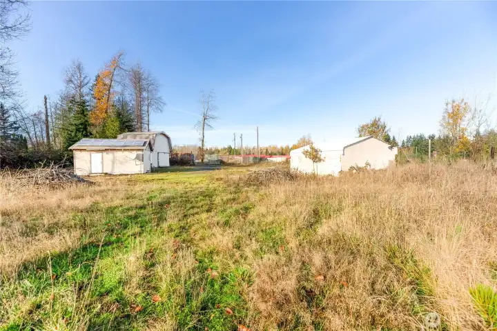 View from middle of property looking East