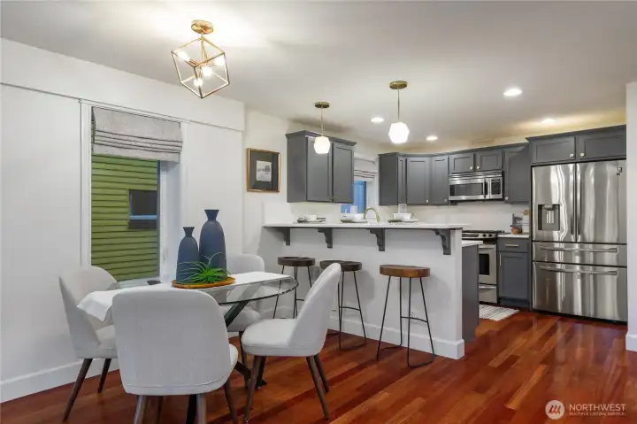 dining area could also fit a large table