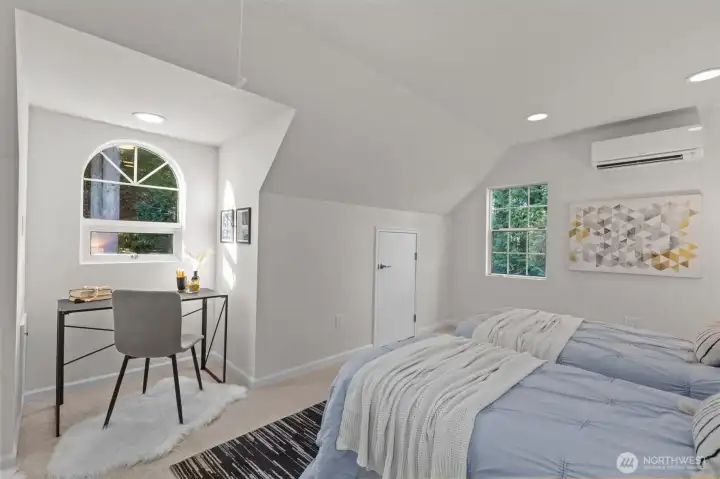 Flex Space Staged as additional bedroom